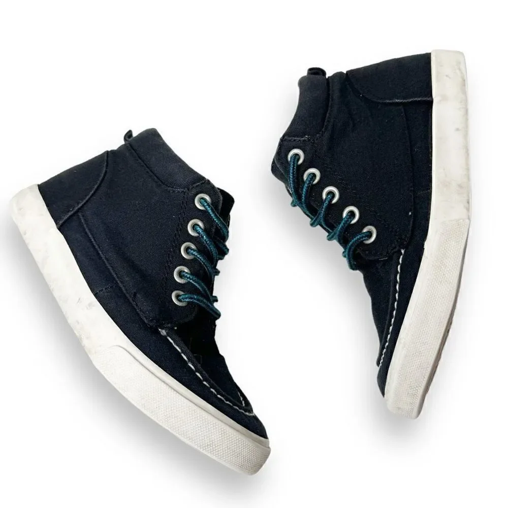 Gymboree Navy High Top Sneaker Shoes - Little Kids Size 12 (Age 4-5 years)